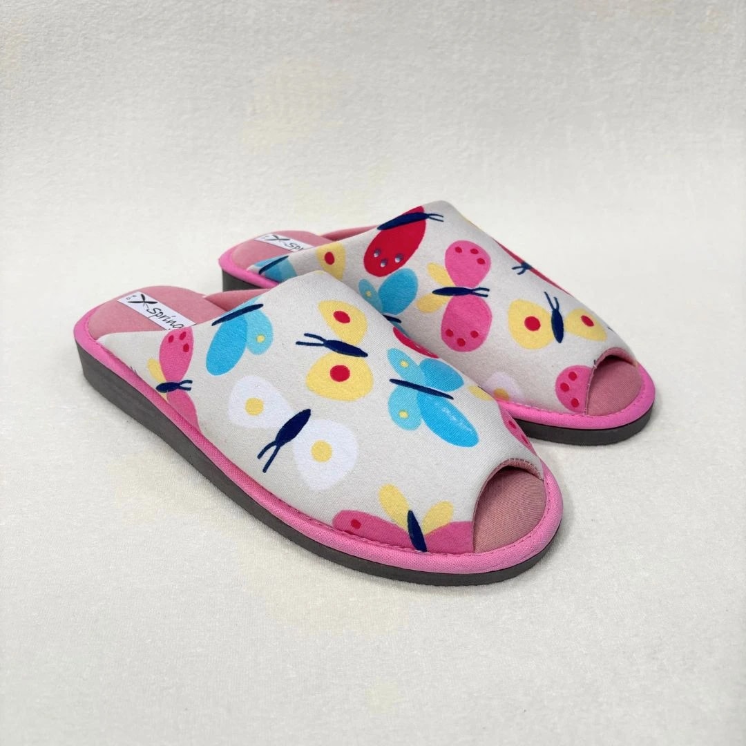 CHINELA BOQUITA ESTAMPADA DAMA