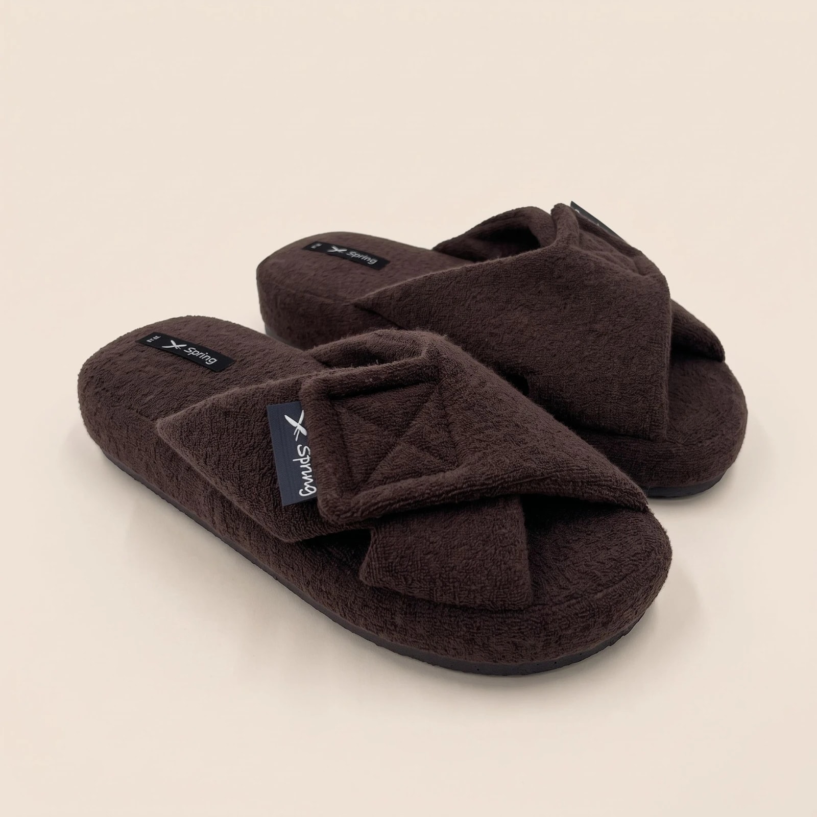 PANTUFLON TIRAS CRUZADAS REGULABLES CON ABROJO TOWELL