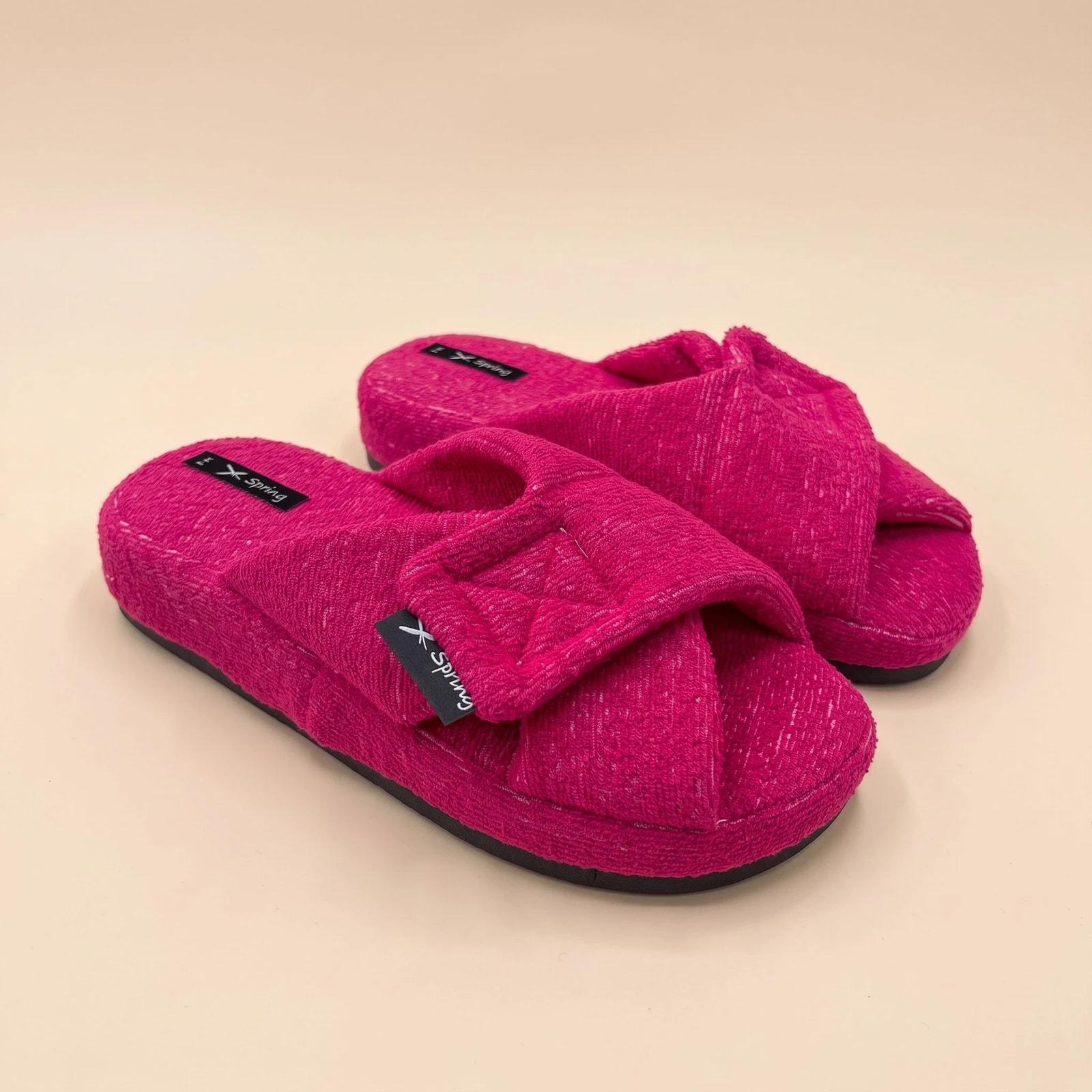 PANTUFLON TIRAS CRUZADAS REGULABLES CON ABROJO TOWELL