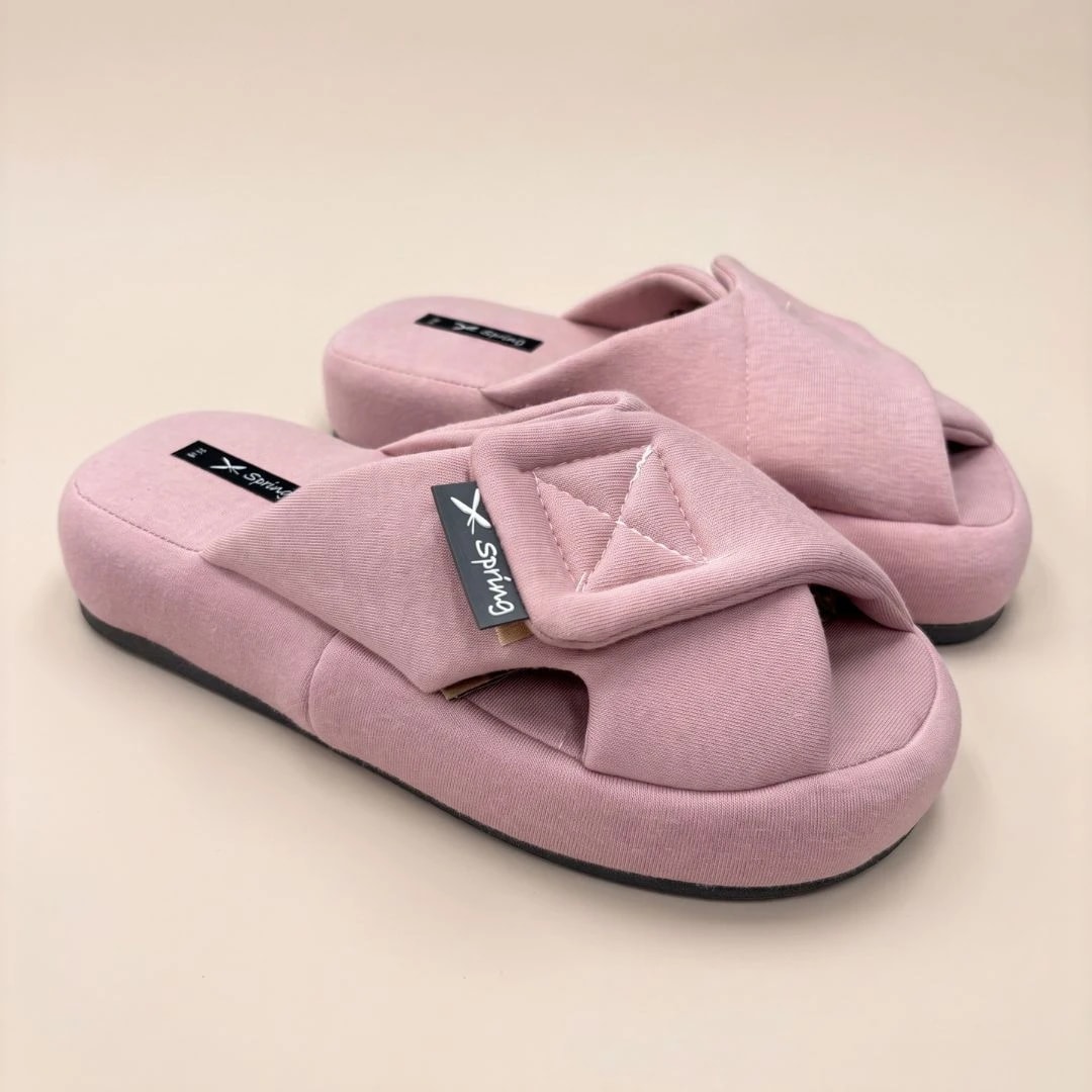 PANTUFLON TIRAS REGULABLES CON ABROJO ALGODÓN