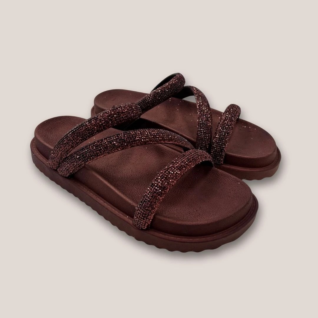 SANDALIA GLITTER GOMA
